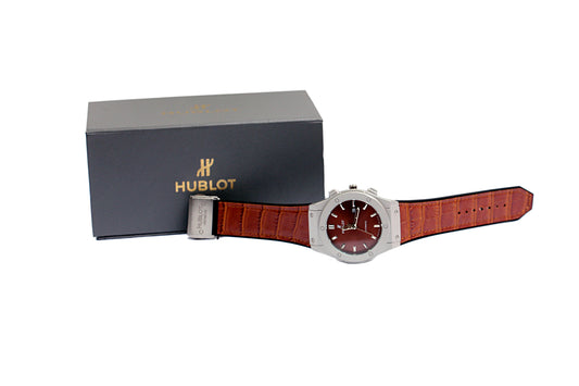 Hublot Classic Fusion – Brown Dial & Leather Strap