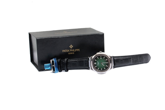Patek Philippe Nautilus with Green Dial & Butterfly Lock