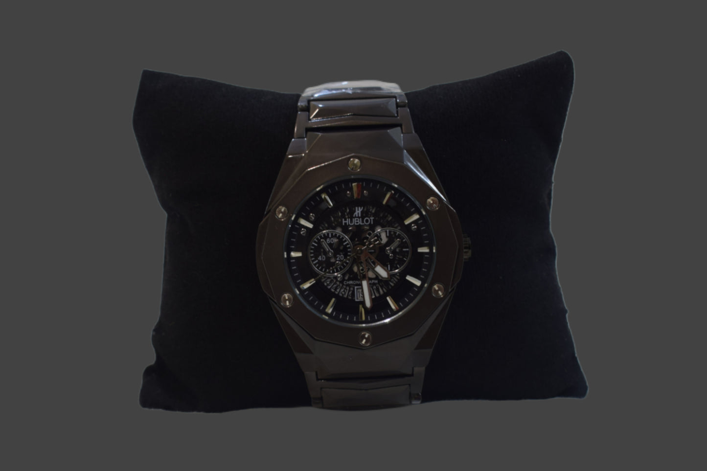 Hublot Classic Fusion Chronograph – Skeleton Dial Grey Black Stainless Steel Bracelet