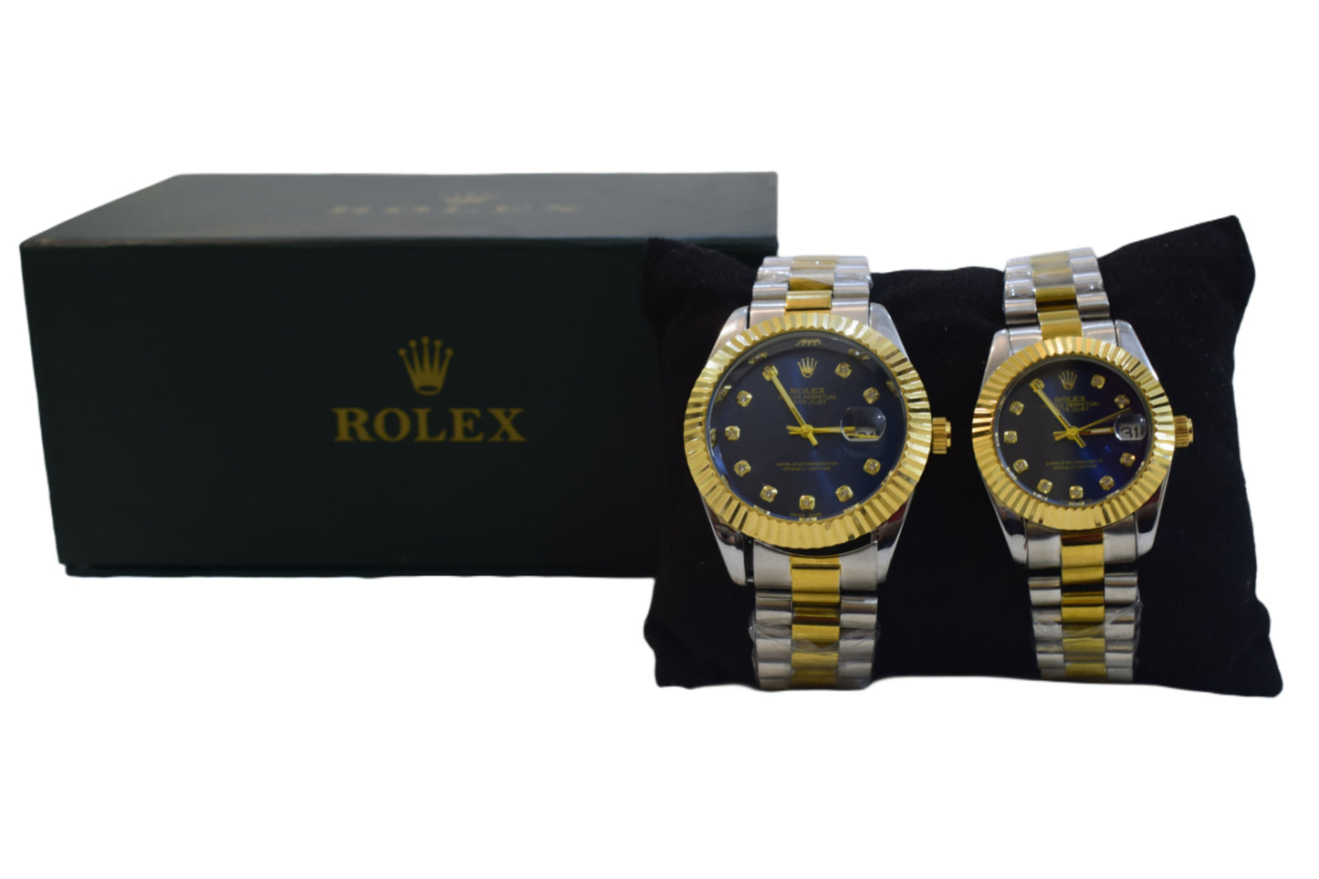 Rolex Datejust Couple Set – Blue Dial Two-Tone Jubilee Bracelet