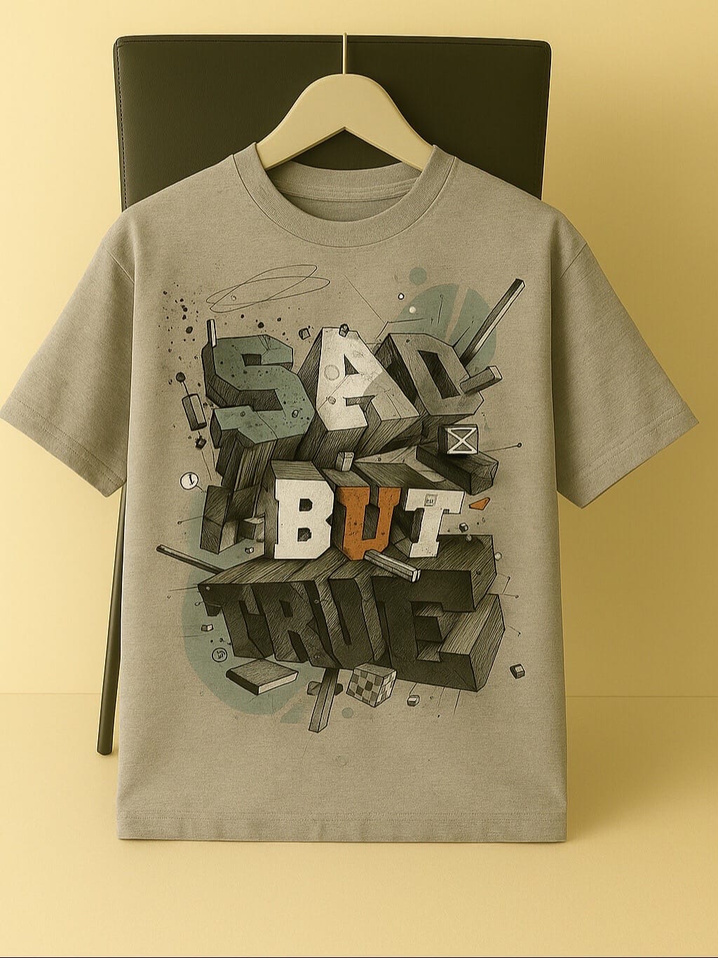 Retro Positive Vibes Tee-Drop Shoulder