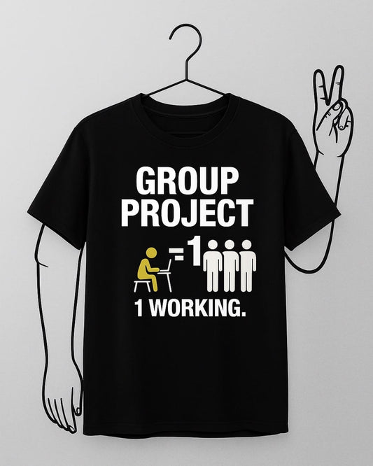 Hardworking Students Tee-Drop Shoulder Customized