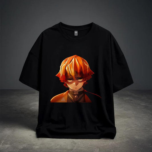 Nezuku Protector T-Shirt – Oversized Black Tee