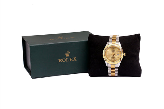 Rolex Datejust – Champagne Dial Two-Tone Oyster Bracelet