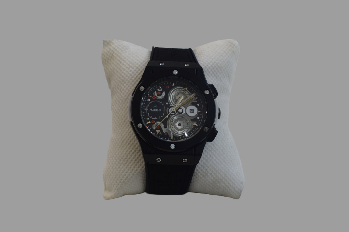 Hublot Big Bang Chronograph – Black Dial, Black Leather Strap