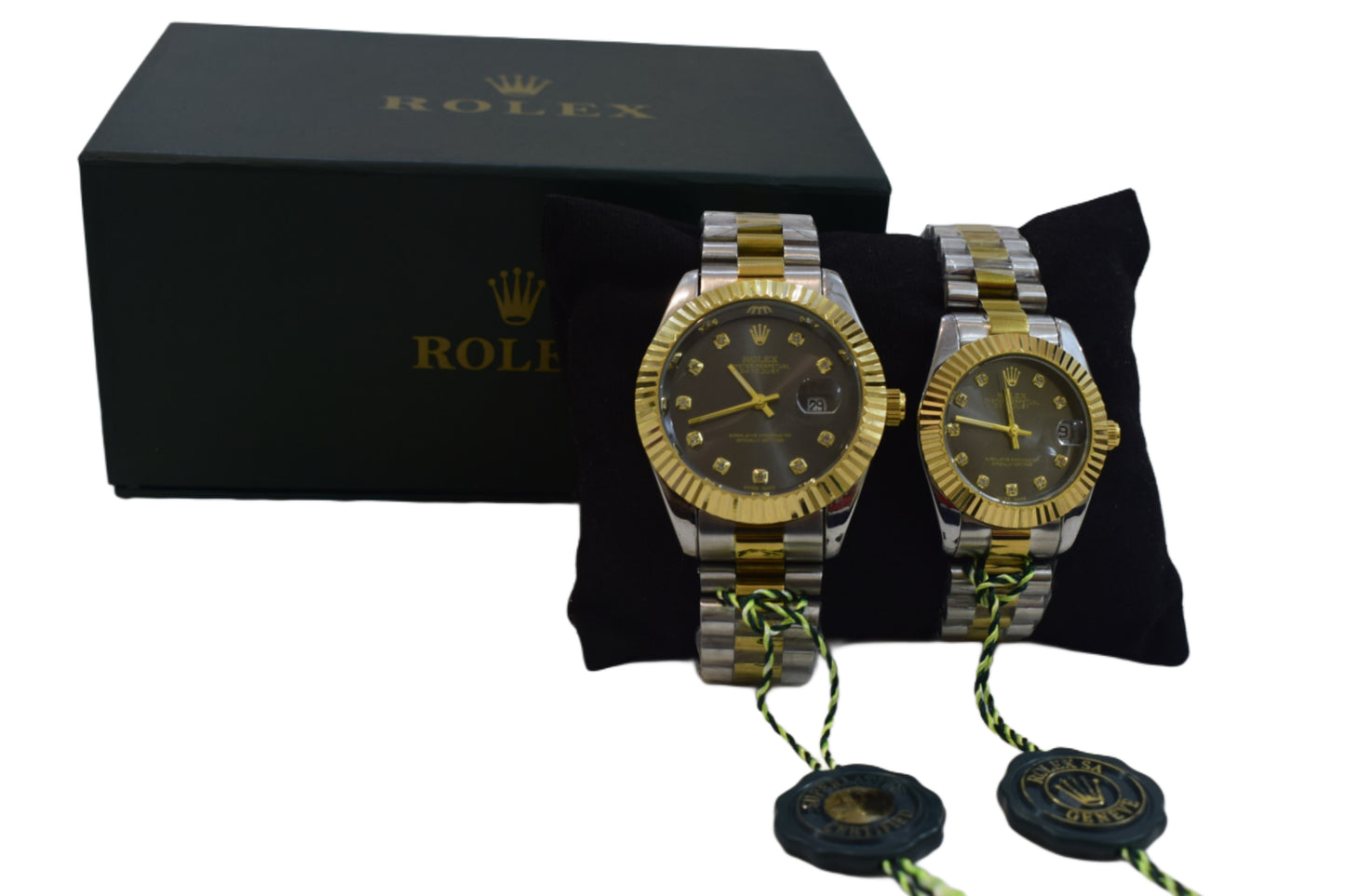 Rolex Datejust Couple Set – Brown Dial Two-Tone Jubilee Bracelet
